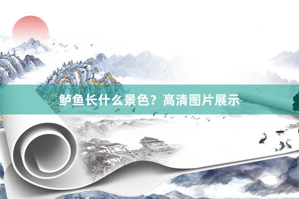 鲈鱼长什么景色?高清图片展示